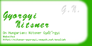 gyorgyi nitsner business card